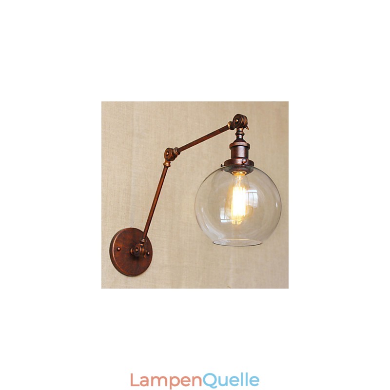 Wandleuchten Swing Lights Lesewandleuchten Kristall Mini Style Rustikal Lodge Metall
