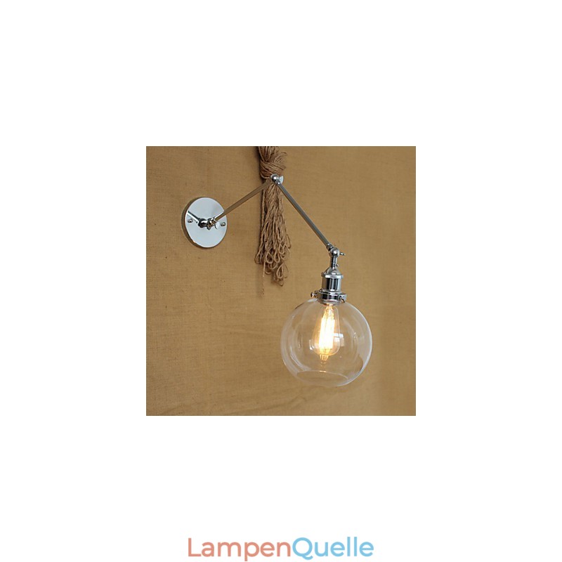 Wandleuchten Swing Lights Lesewandleuchten Kristall Mini Style Rustikal Lodge Metall