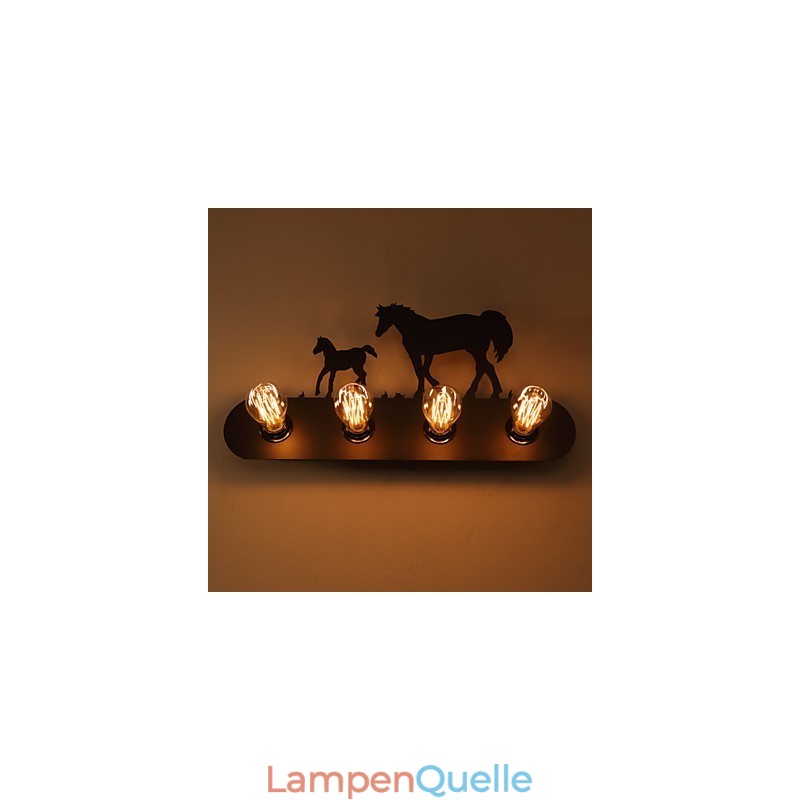 Amerikanischen Dorf Pastoralen LOFT Stil Schlafzimmer Gang Eisen Retro Wild Horse Wand Lampen Kostenloser Versand