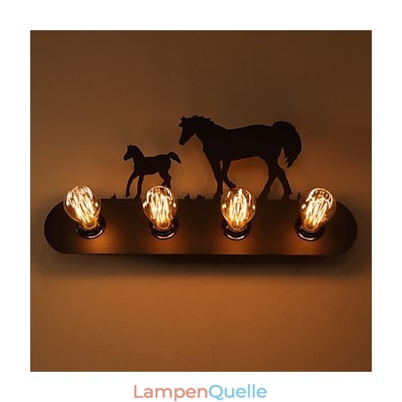 Amerikanischen Dorf Pastoralen LOFT Stil Schlafzimmer Gang Eisen Retro Wild Horse Wand Lampen Kostenloser Versand