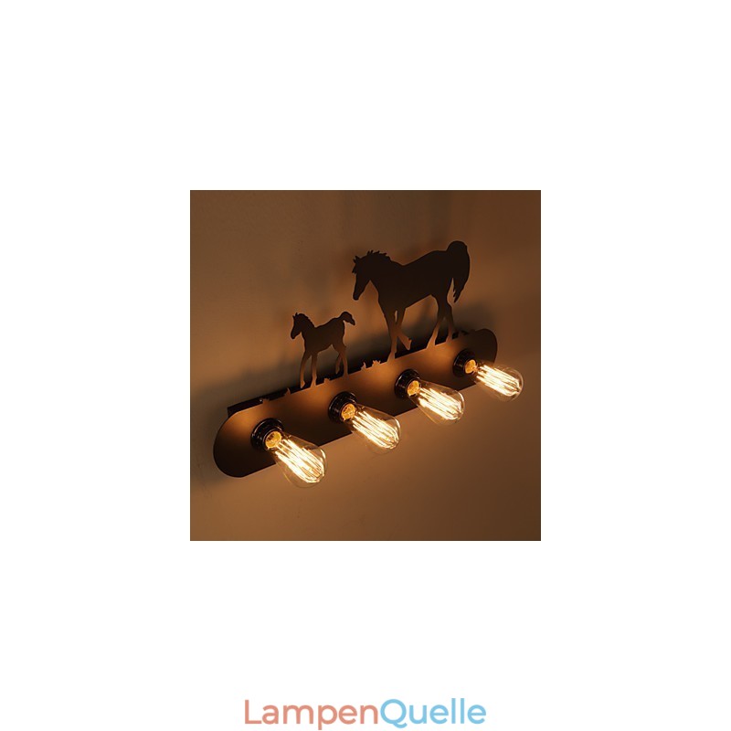 Amerikanischen Dorf Pastoralen LOFT Stil Schlafzimmer Gang Eisen Retro Wild Horse Wand Lampen Kostenloser Versand