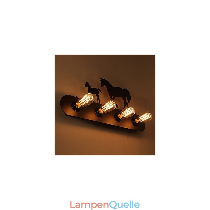 Amerikanischen Dorf Pastoralen LOFT Stil Schlafzimmer Gang Eisen Retro Wild Horse Wand Lampen Kostenloser Versand