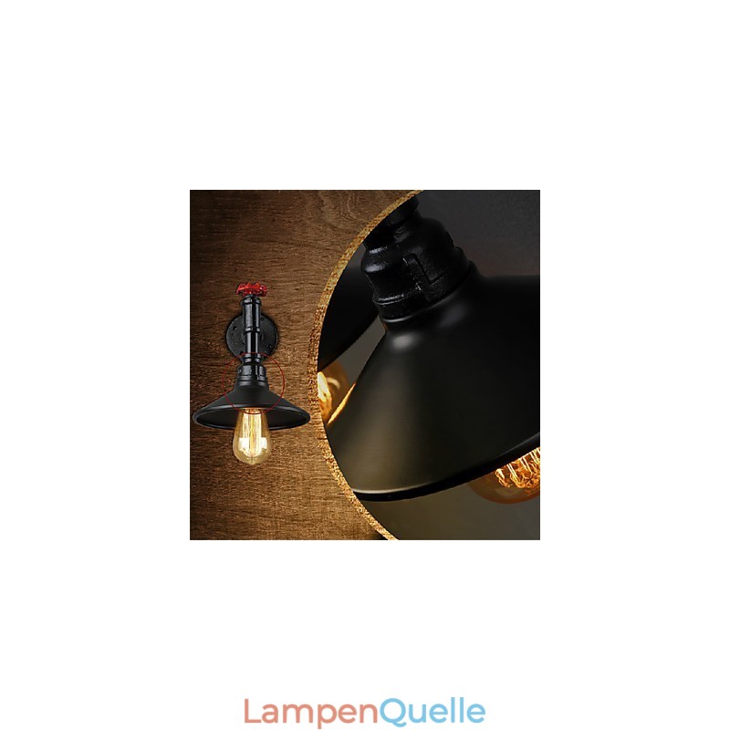 Mini Wandleuchte 1 Licht Concise Creme Eisen