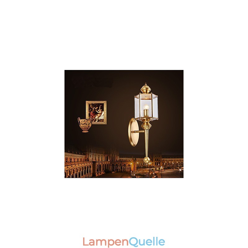 Gartenlampe Vollkupferlampe Außenlampe Wasserdichte Lampe B