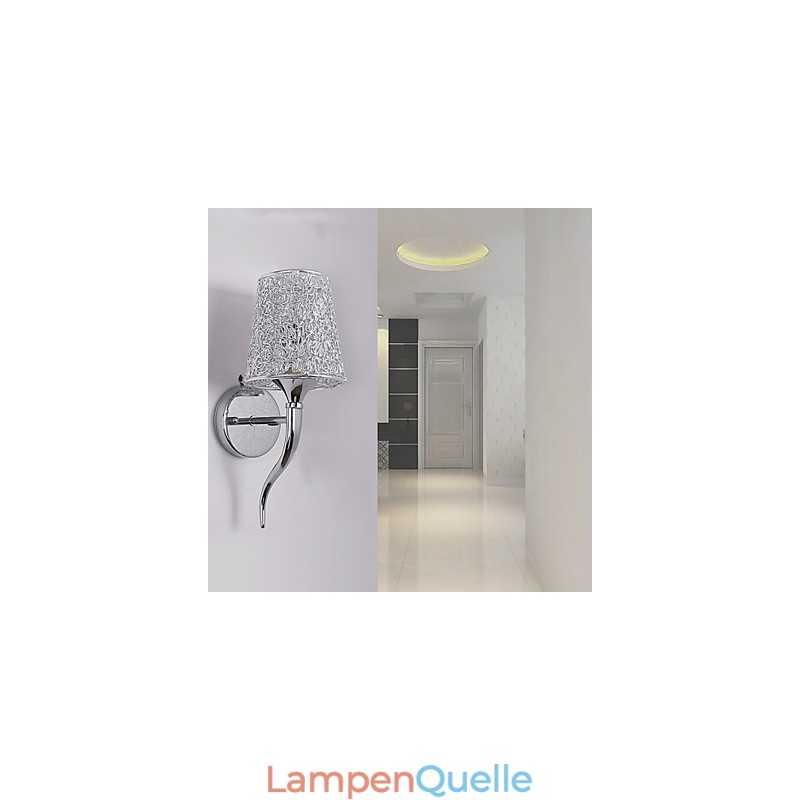 Silber Nachttischlampe Lesewand Lampen Sanitärfalle Hintergrund Spiegelleuchte