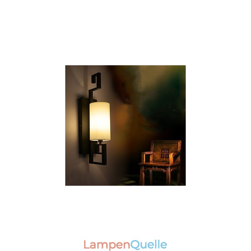 Moderne amerikanische Stil antike Lampe Wohnzimmer Schlafzimmer Hotelzimmer weiße Tuch Wandleuchte