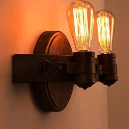 American Creative Restoring Ancient Ways Schmiedeeisen Vollmond Macheten Wandleuchte Lichter