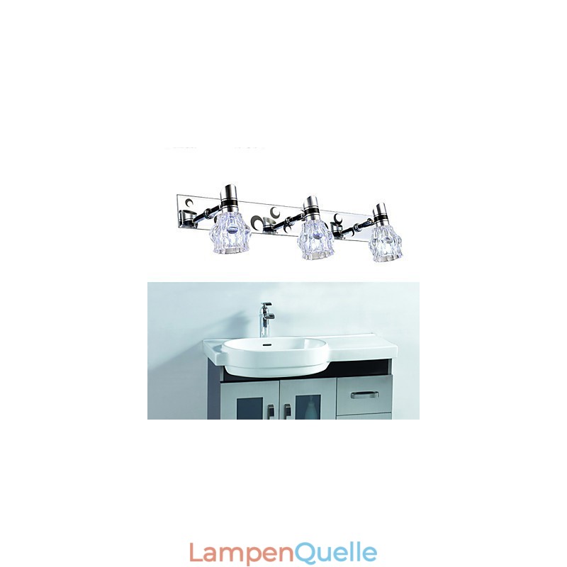 Neu eingetroffen Waschwandbeleuchtung Einfarbige weiße Lampe für Spiegelfront-Hardware Metallplatte Badezimmer-Wandleuchte