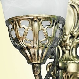 Europäische Wandleuchten Metallmaterial Beschichtung Bronze Beleuchtung mit Nachttisch Wohnzimmer Frontspiegel Balkonlampe