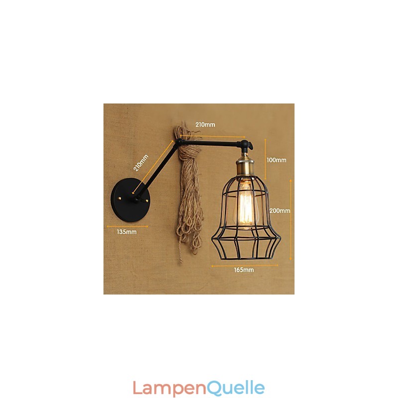 Wandleuchten Swing Lights Lesewandleuchten Mini-Stil Rustikal Lodge Metall