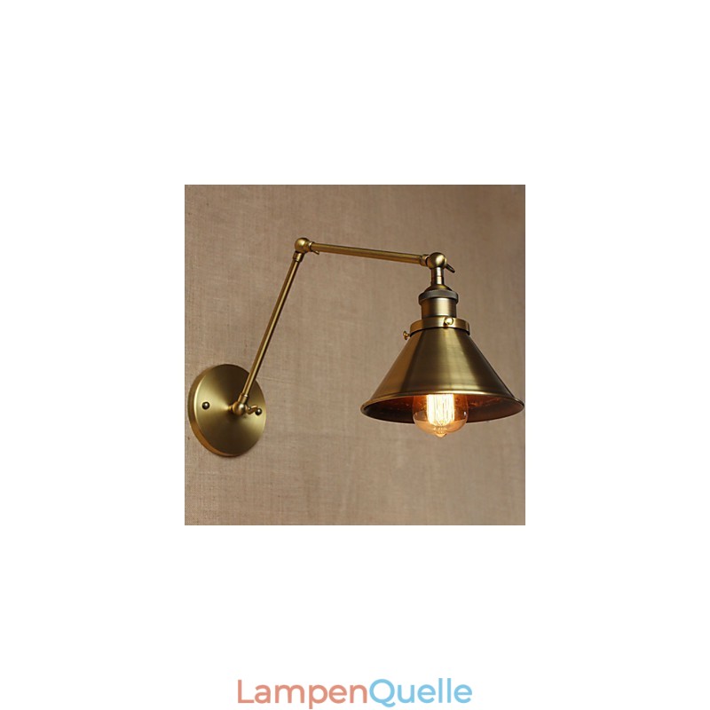 Amerikanischen Ländlichen Landschaft Retro Bronze Lager Restaurant Cafe Dekorative Wand Leuchte