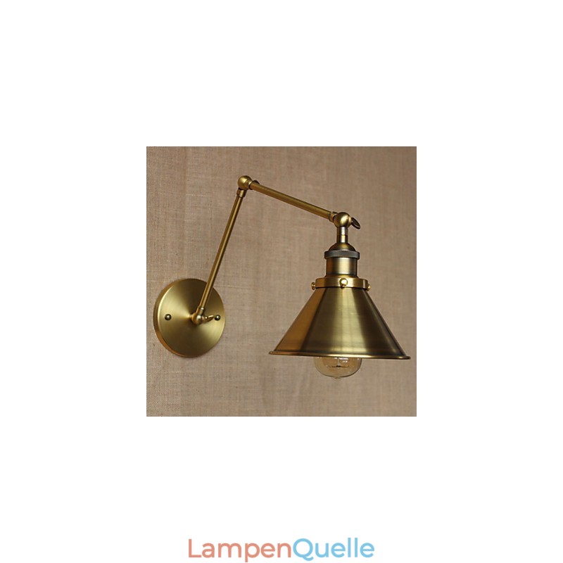 Amerikanischen Ländlichen Landschaft Retro Bronze Lager Restaurant Cafe Dekorative Wand Leuchte