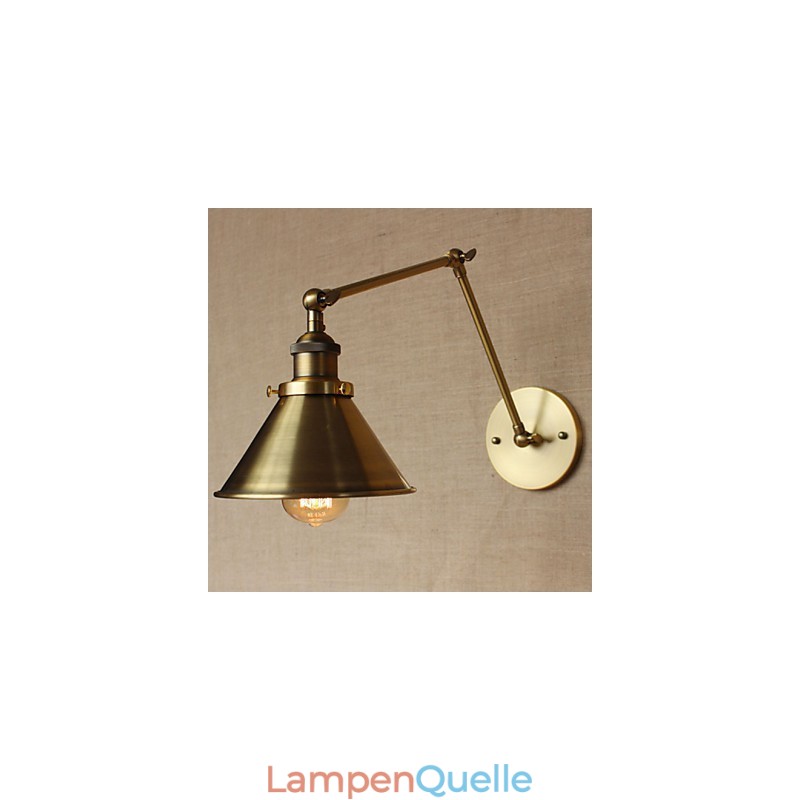 Amerikanischen Ländlichen Landschaft Retro Bronze Lager Restaurant Cafe Dekorative Wand Leuchte