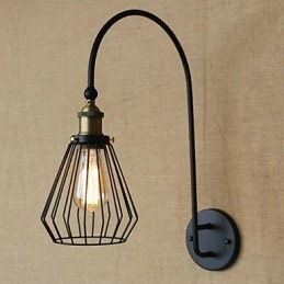 Nordischer mediterraner Stil Retro-Mode Kreative große dekorative Wandleuchte mit Einzelkopf