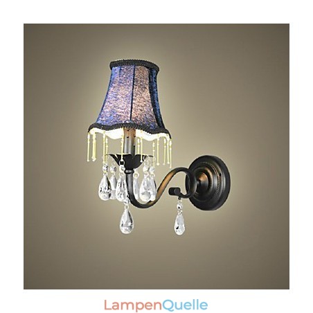Kristall-Wandlampe mit Stoff-Lampenschirm – Bestseller in Europa und den USA Kristall-Wandlampe mit Stoff-Lampenschirm – Bestseller in Europa und den USA