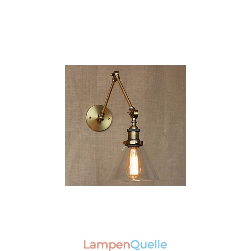 Retro Vintage Store Exklusiv gestaltete moderne Wandleuchte aus Bronze für Kirchenlobbys und Schlafzimmer