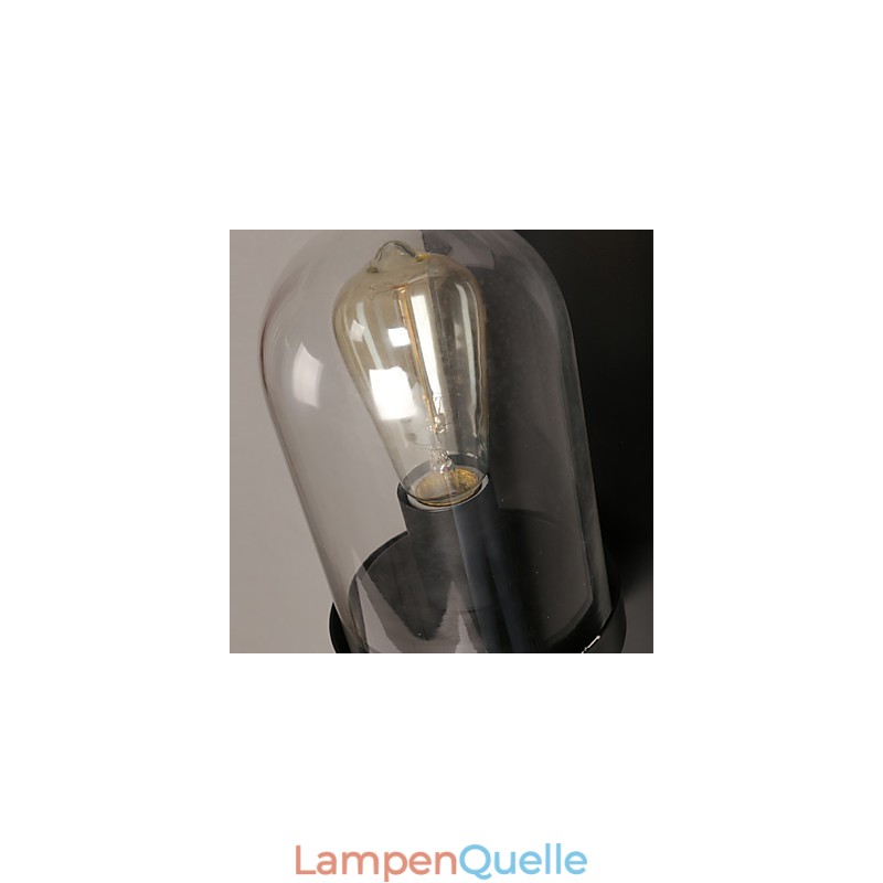 Kreative ländliche Schmiedeeisen-Glas-Wandleuchte