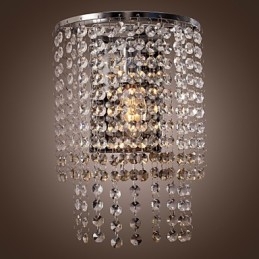 Moderne Kristall-Wandleuchte mit 1 Licht