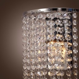 Moderne Kristall-Wandleuchte mit 1 Licht