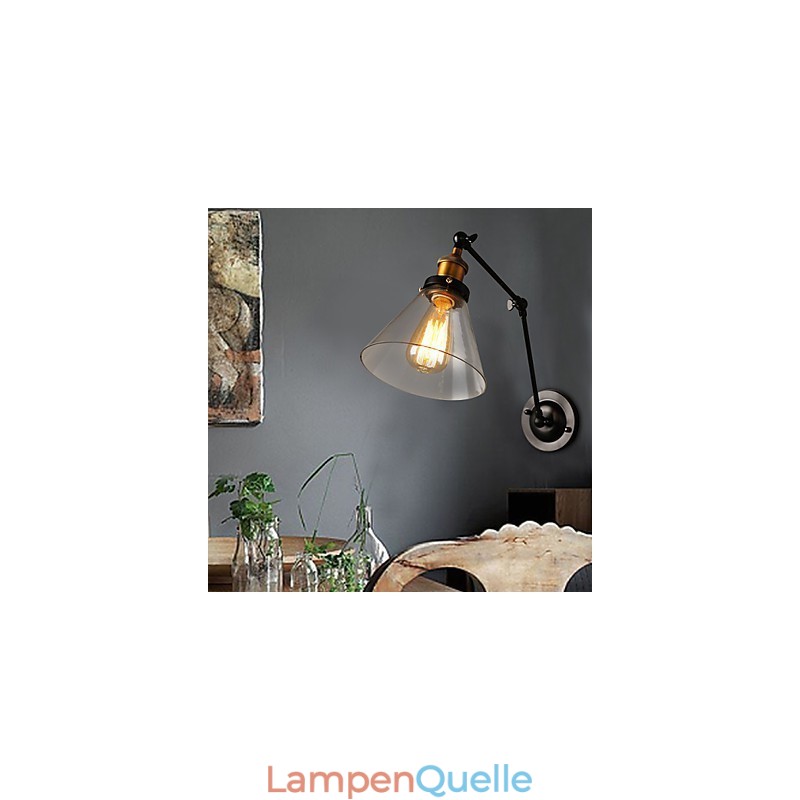 Kreative ländliche Loft Retro Titan Abschnitt Doppel Wandleuchte Licht