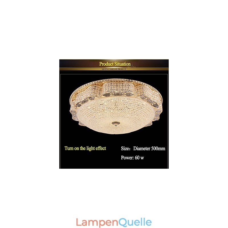 Moderne Luxus Kristall Deckenleuchte Absorbieren Dome Licht Durchmesser 50CM