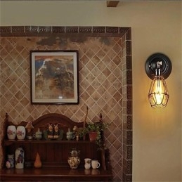 Voller Persönlichkeit Elegantes Aussehen Amerikanische Retro Käfigwand