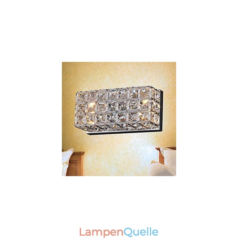 Vertraglich und zeitgenössische quadratische Wandleuchte K9 Kristall