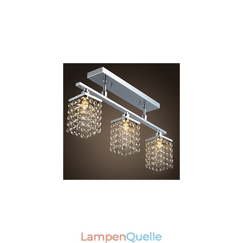 Linearer Kronleuchter Island Light Crysal 3 Lichter