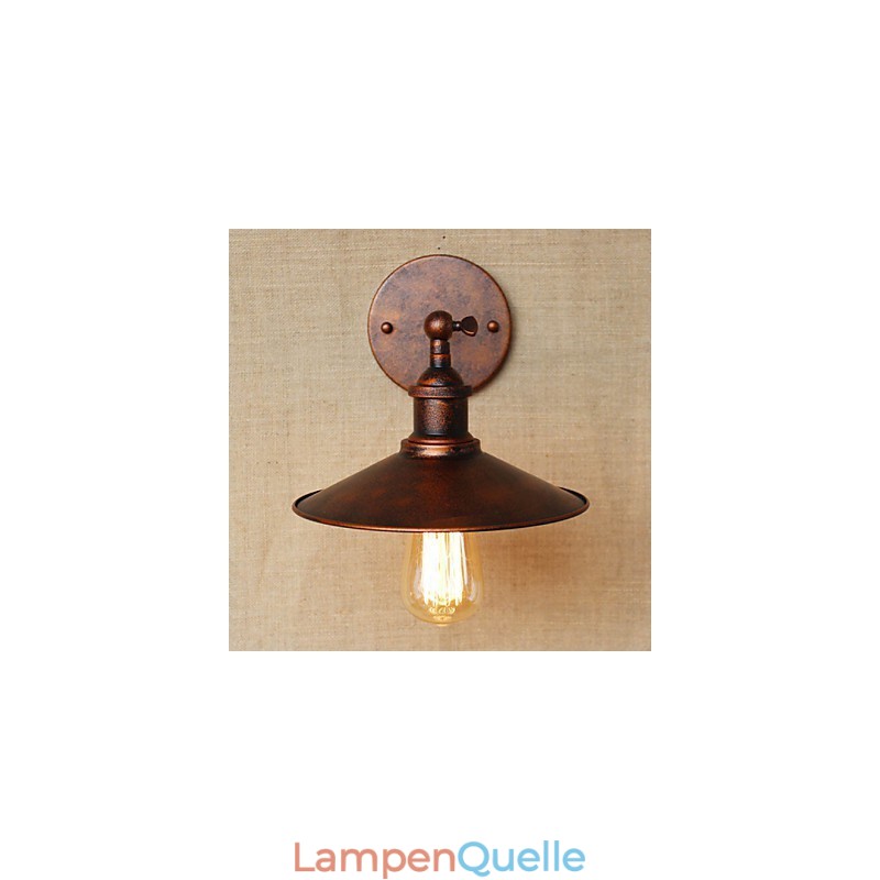 Minimalistischen Industriellen Stil Villa Vor Der Kirche Gang Nostalgischen Regenschirm Rot Bronze Dekorative Wand Leuchte