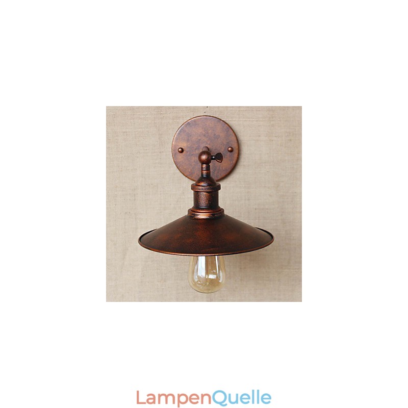 Minimalistischen Industriellen Stil Villa Vor Der Kirche Gang Nostalgischen Regenschirm Rot Bronze Dekorative Wand Leuchte