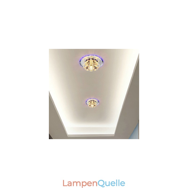 Kristall Deckenleuchte Spotlight SMD 3W Kreative Lampe Absorbieren Kuppel Licht