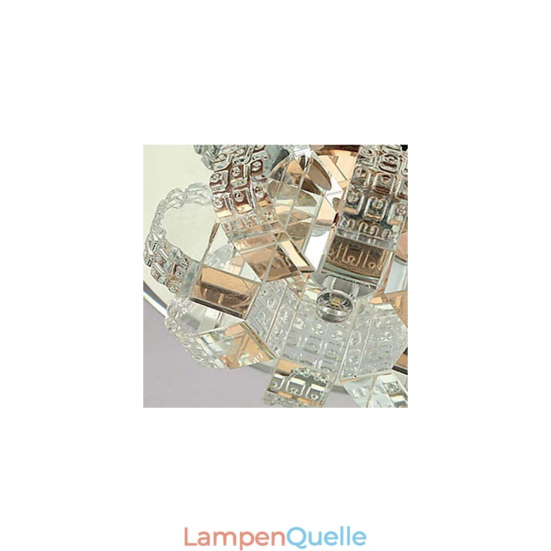Kristall Deckenleuchte Spotlight SMD 3W Kreative Lampe Absorbieren Kuppel Licht