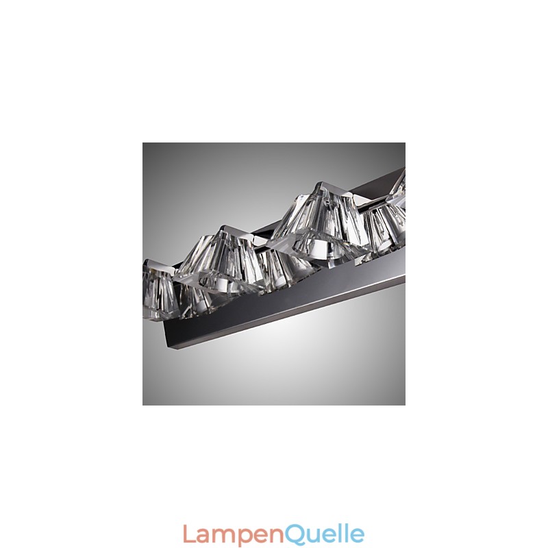 Moderne Wandleuchte mit Glasschirm 4-flammig Spiegelfront