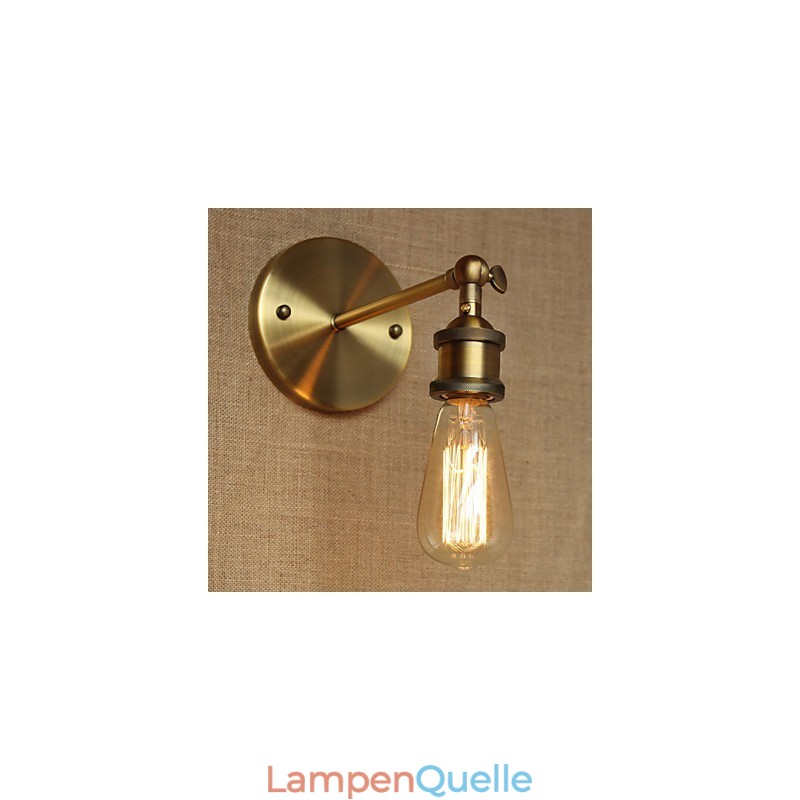 Amerikanischen Bar Cafe Restaurant Nacht Minimalistischen Gang Bronze Schmiedeeisen Wand Leuchte