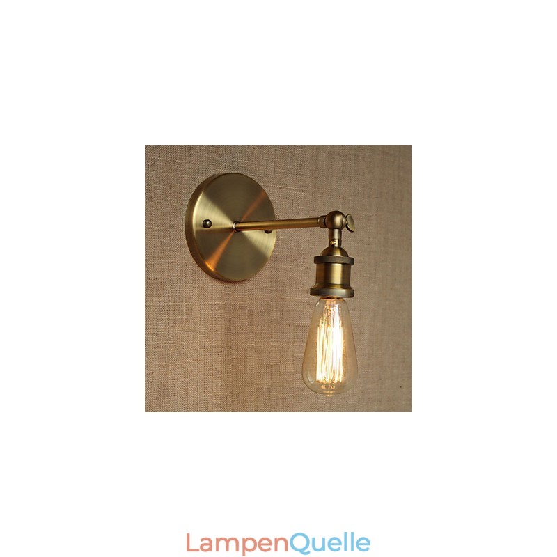 Amerikanischen Bar Cafe Restaurant Nacht Minimalistischen Gang Bronze Schmiedeeisen Wand Leuchte