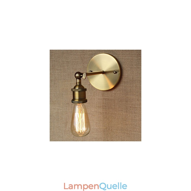 Amerikanischen Bar Cafe Restaurant Nacht Minimalistischen Gang Bronze Schmiedeeisen Wand Leuchte