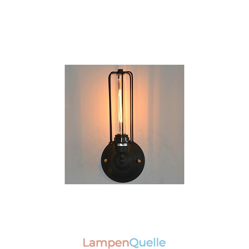 Amerikanische Vintage-Wandlampe aus Eisen