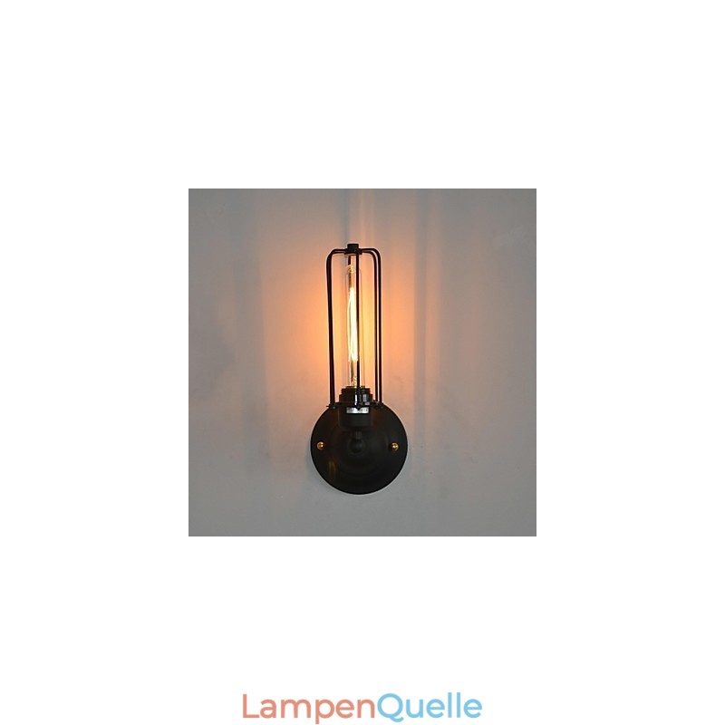 Amerikanische Vintage-Wandlampe aus Eisen