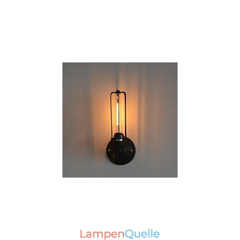 Amerikanische Vintage-Wandlampe aus Eisen