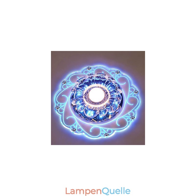 Kristall Deckenleuchte Spotlight SMD 3W Kreative Lampe Leuchtstoffröhre Bunte Farbe Dome Licht