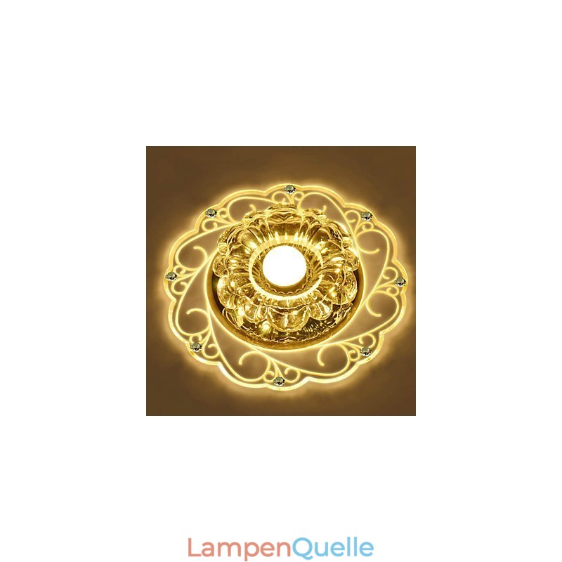 Kristall Deckenleuchte Spotlight SMD 3W Kreative Lampe Leuchtstoffröhre Bunte Farbe Dome Licht