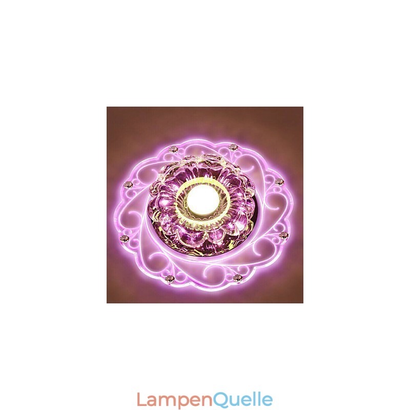 Kristall Deckenleuchte Spotlight SMD 3W Kreative Lampe Leuchtstoffröhre Bunte Farbe Dome Licht