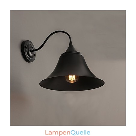 Designer Duds Loft Stil Antike Schwarze Eisenkappe Wandlampe Designer Duds Loft Stil Antike Schwarze Eisenkappe Wandlampe