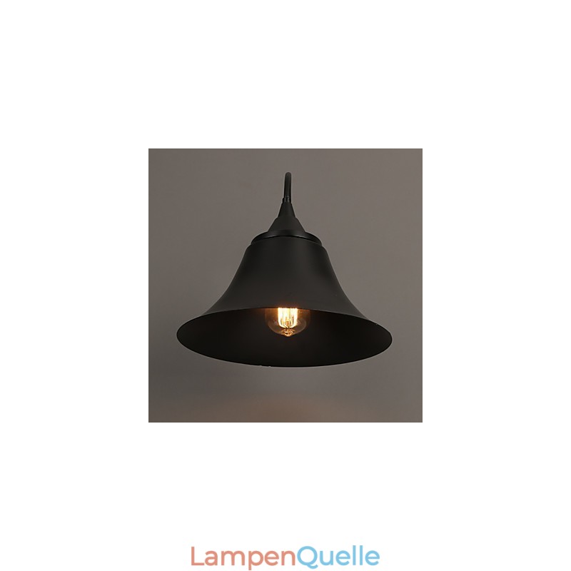 Designer Duds Loft Stil Antike Schwarze Eisenkappe Wandlampe