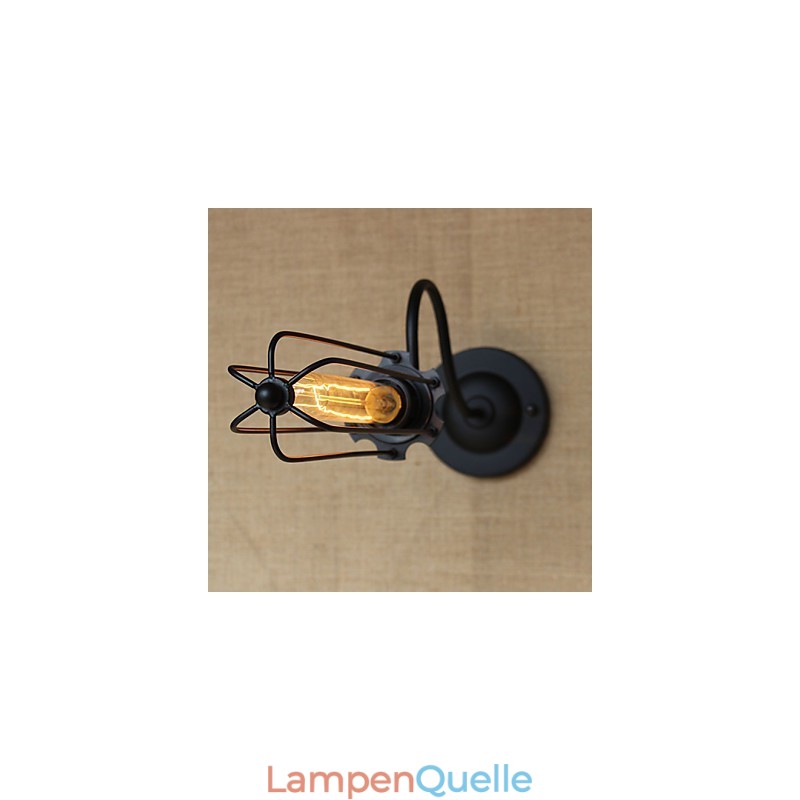 Kunst Minimalistische Matte Schwarz Amerikanischen Land Wohnzimmer Lampe Schlafzimmer Balkon Wand Lampe Nachttisch Lampe