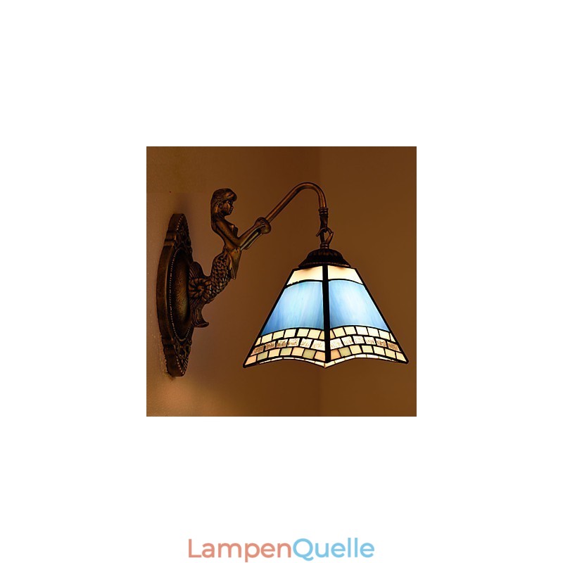 Europäische Mittelmeer Vertraglich Ländlichen Kreative Schmiedeeisen Wand Lampe Glas Lichter