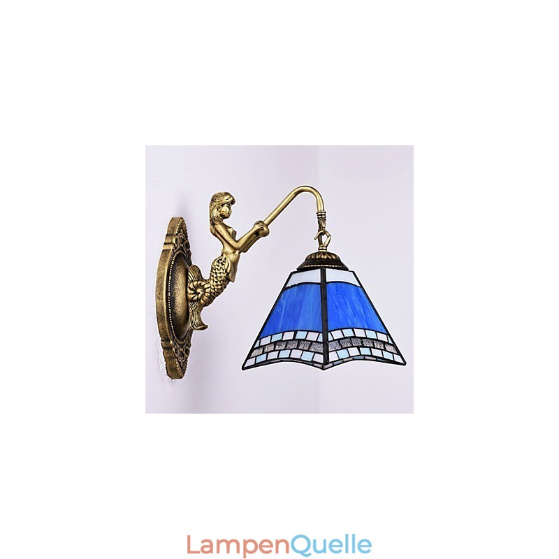 Europäische Mittelmeer Vertraglich Ländlichen Kreative Schmiedeeisen Wand Lampe Glas Lichter