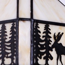 Weihnachten Hirsch Europäischen Vertraglich Ländlichen Kreative Schmiedeeisen Wand Lampe Glas Lichter