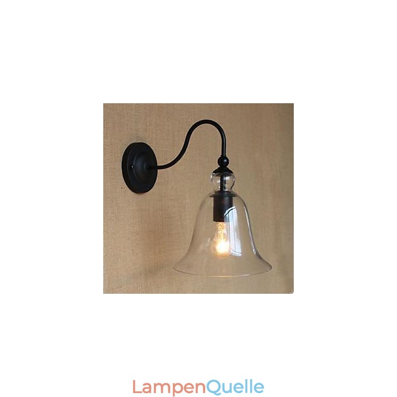 Vertraglich Wohnzimmer Glas Flur Schmückt Wand Lampe