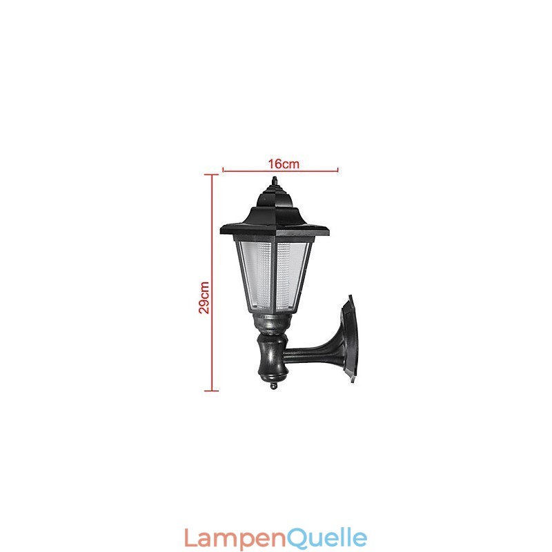 Solarbetriebene Outdoor-Gartenweg-Yard-Sicherheitswandleuchte Landschaftslampe